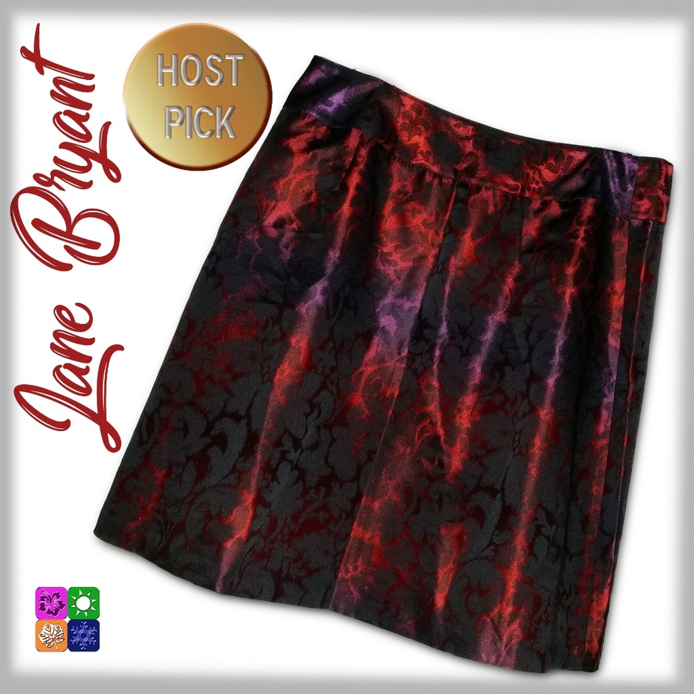 LANE BRYANT - Print A-Line Skirt - 18